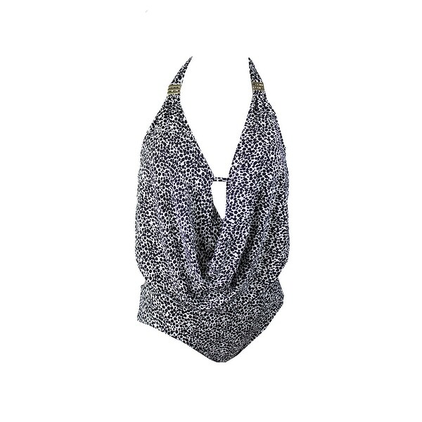 black and white leopard swimsuit