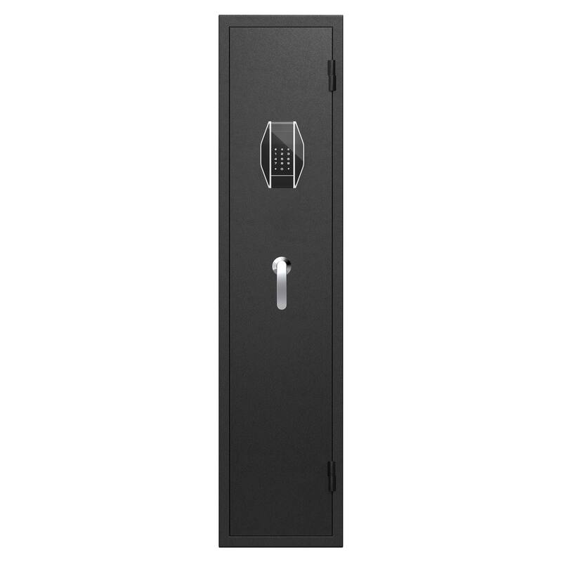 3-4 Gun Safe for Rifles and Pistols,Quick Access Password Gun Safe, Security Metal Rifle Safe Locker with Removable Shelf