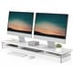 preview thumbnail 8 of 8, Fenge Acrylic Monitor Stand Riser, 42.5 Inches Dual Monitor Stand