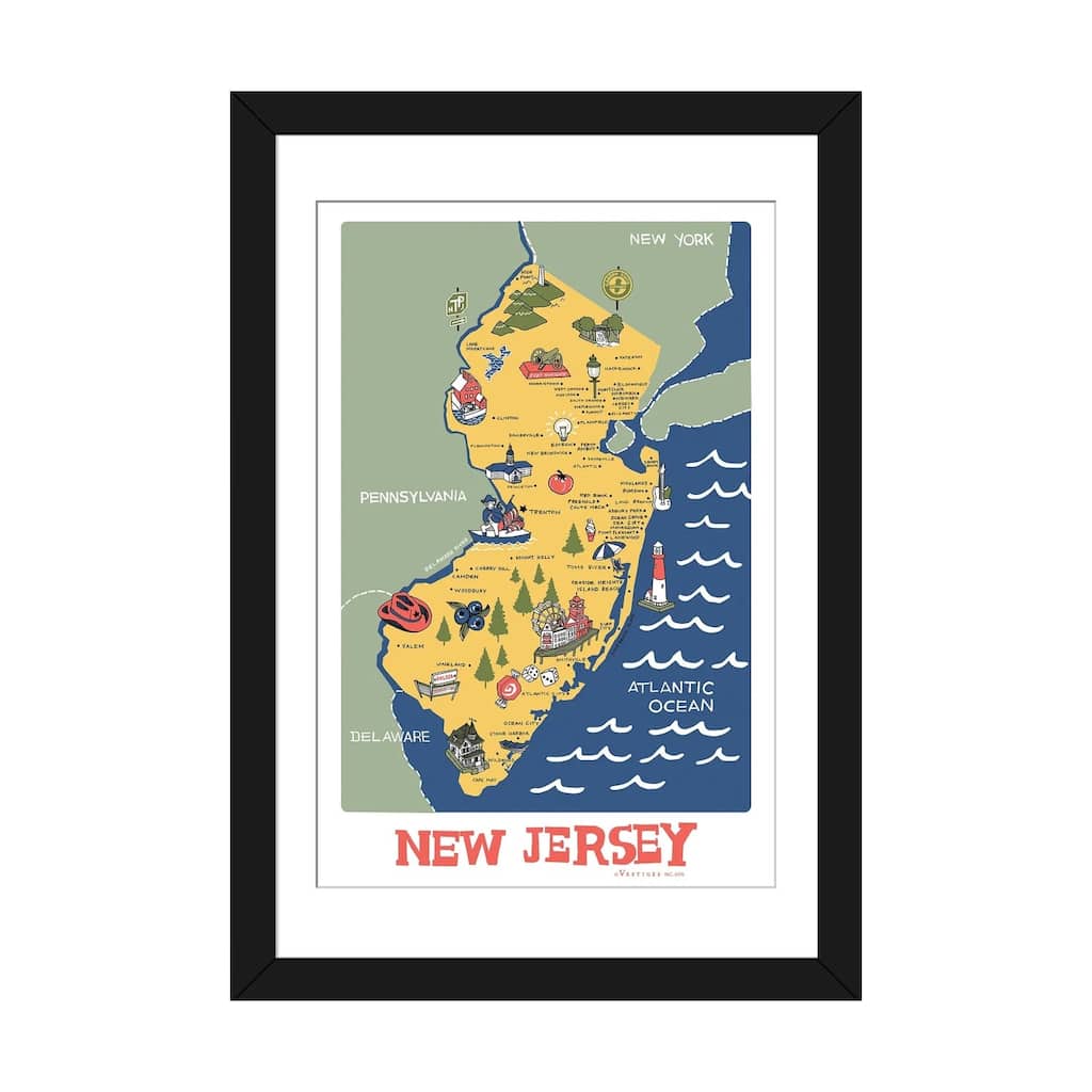 iCanvas "New Jersey II" by Vestiges