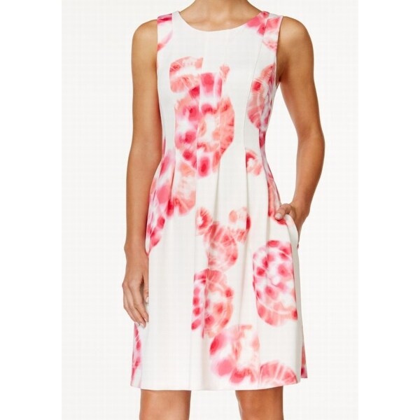 calvin klein hibiscus dress
