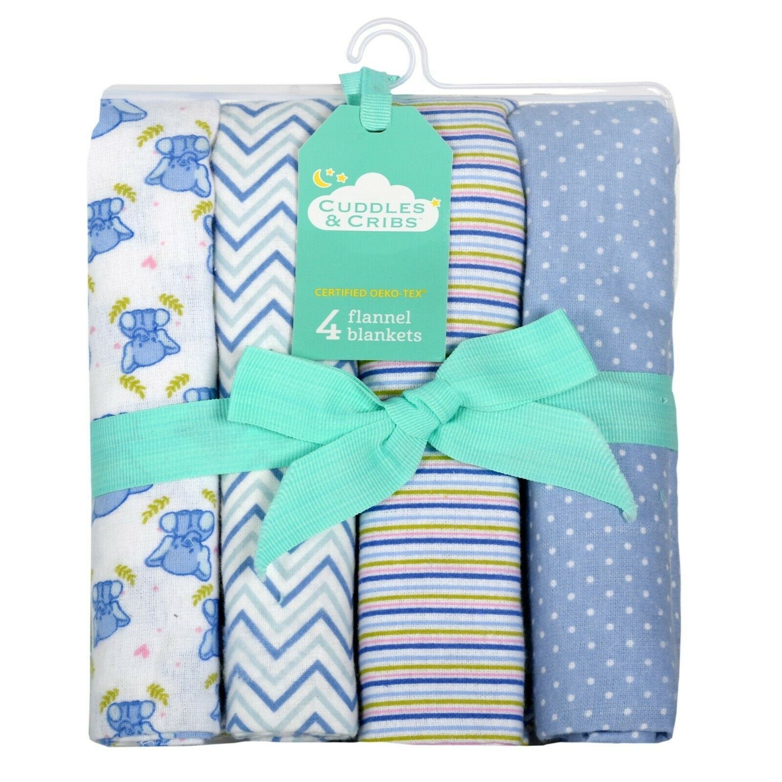 Cuddles Cribs 4 Pack Baby Receiving Blankets 30 By 30 Inch