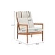 preview thumbnail 3 of 30, Christopher Knight Home - Jennie Tall-Back Wood Armchair with Ergonomic Comfort for Any Room
