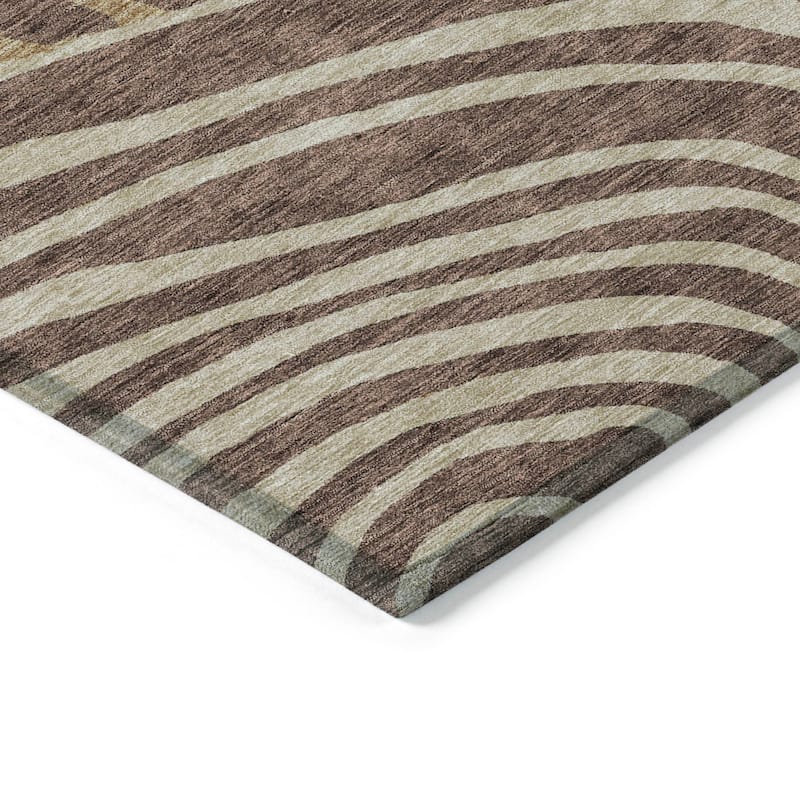 Machine Washable Indoor/ Outdoor Chantille Contemporary Dimensions Rug