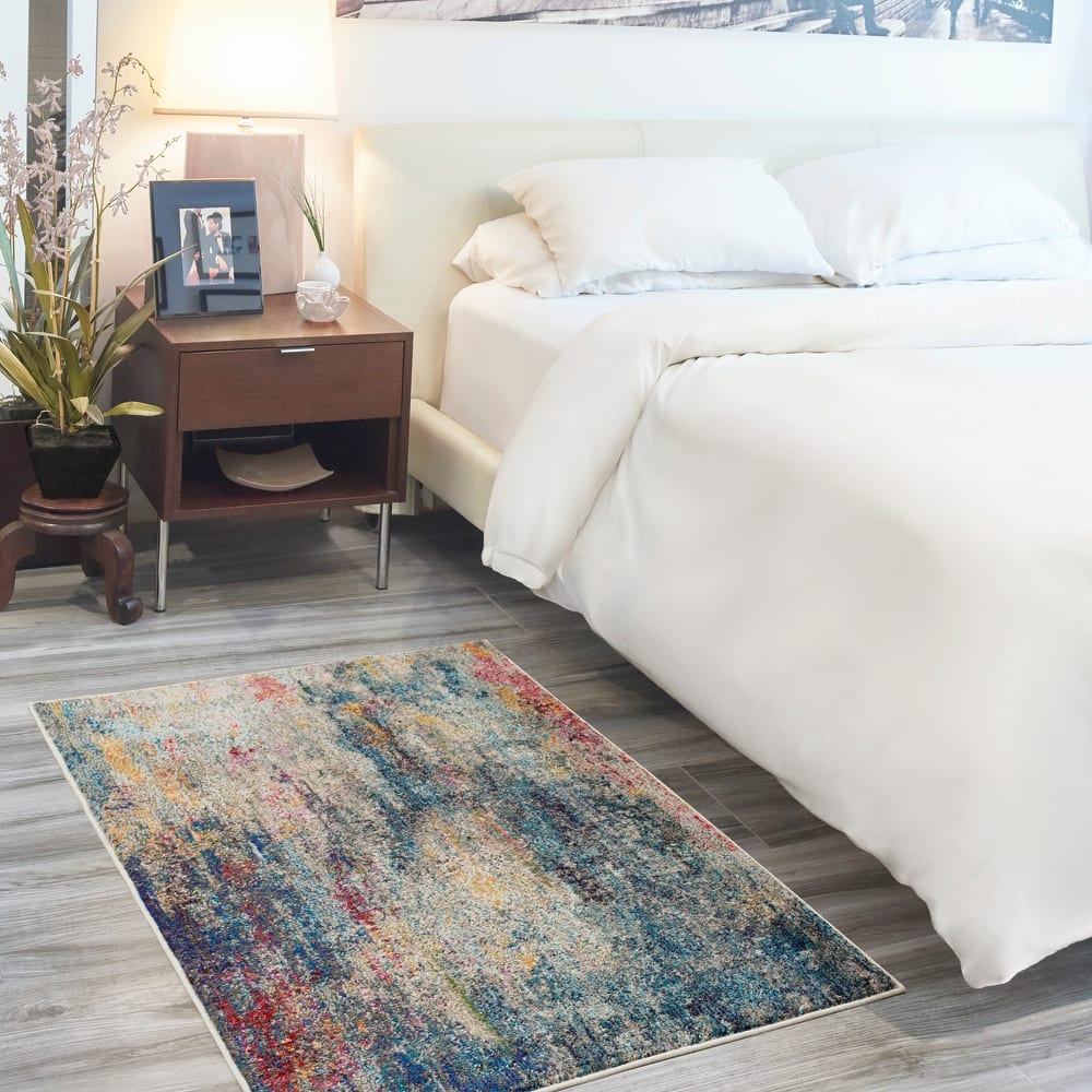 Nourison Celestial Modern Abstract Multicolor Area Rug