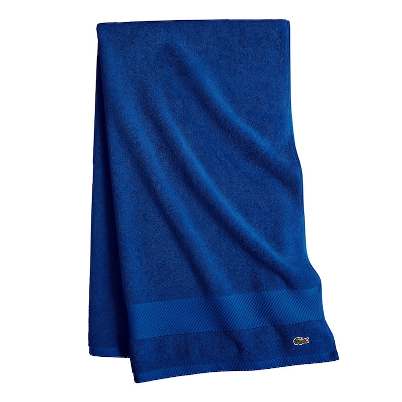 Lacoste Heritage Supima 100% Cotton Bath Towel - Surf Blue