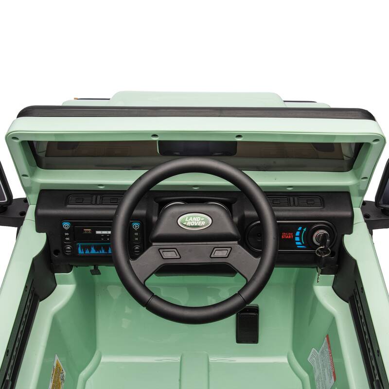 24V Land Rover Defender Kids Ride-On Car, Remote Control, Dual 55W Motors, Bluetooth, LED Lights, Ages 3-7