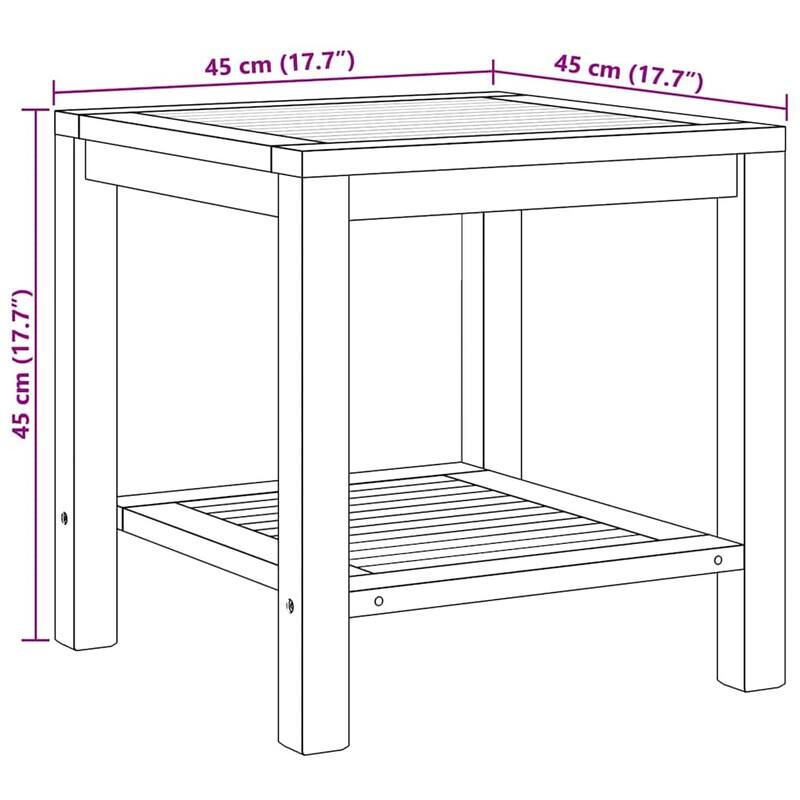vidaXL Coffee Table Brown Solid teak wood