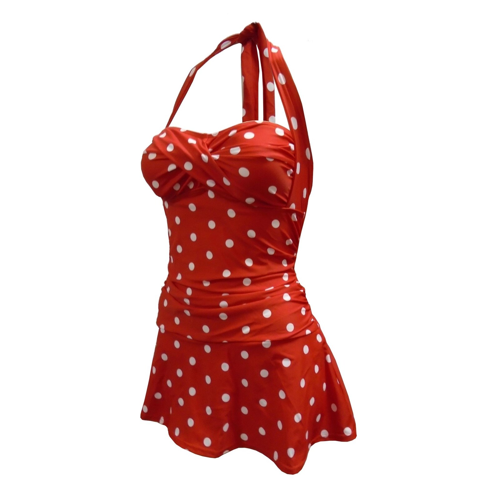 red swim dress swimsuit