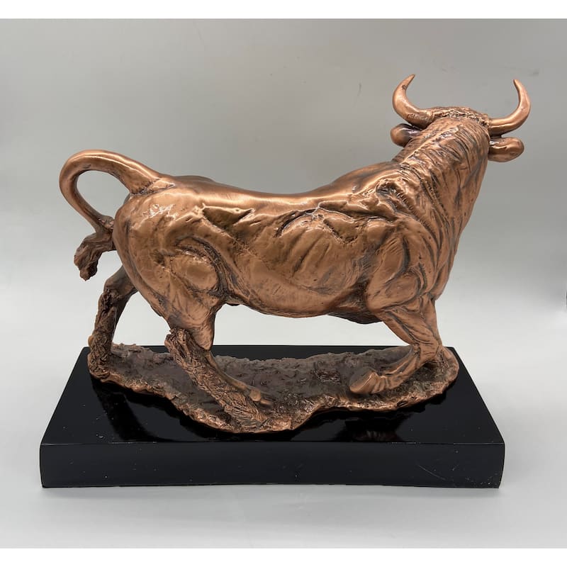 Spanish Bull on Pedestal