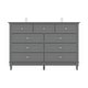 preview thumbnail 28 of 36, 9-Drawer Dresser for Bedroom, 55.1" Wide Chest of Drawers with Anti-Tip Kit, Large Storage Organizer Cabinet