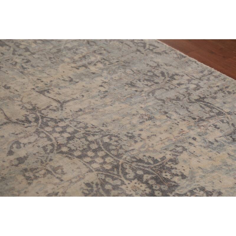 All-Over Abstract Area Rug Handmade Wool Carpet - 5'4"x 7'8"