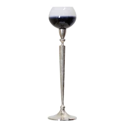 StyleCraft Aluminum & Glass Tealight Holder