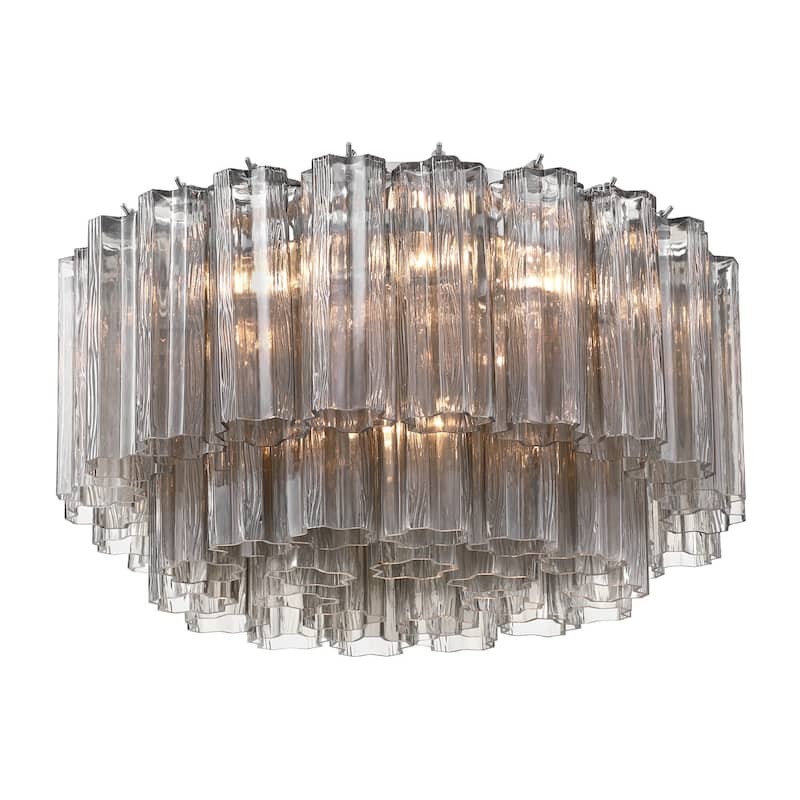 Crystorama Lighting Group ADD-321-SM Addis 7 Light 23" Wide Flush - Polished Chrome