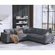 preview thumbnail 2 of 34, GDFStudio - Jackson Oversized L-Shaped Corduroy Corner Couch with Armrest Storage