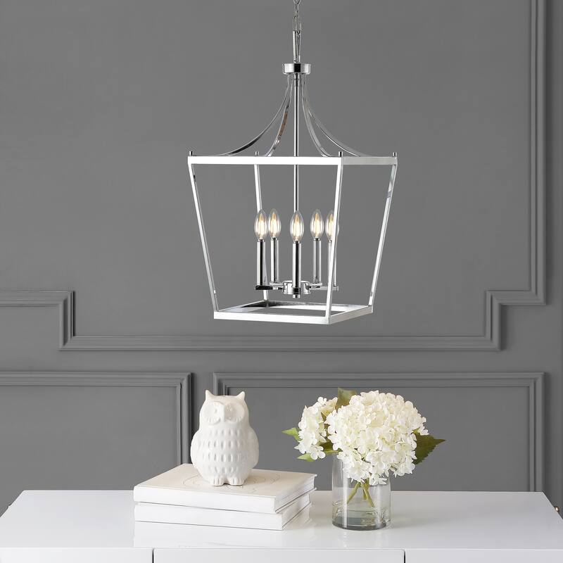 SAFAVIEH Lighting Coriena 5-light Pendant - 16"x16"x32-104" - 16Wx16Dx104H