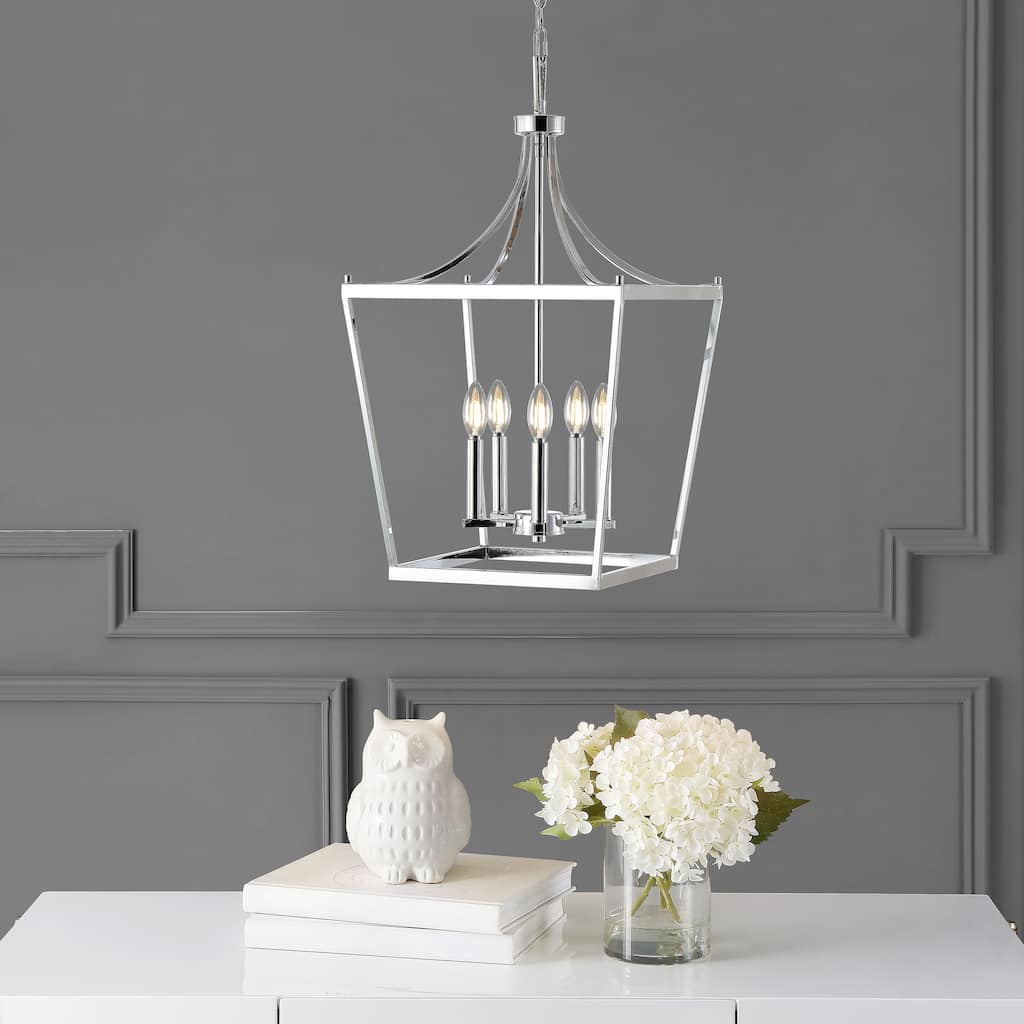 SAFAVIEH Lighting Coriena 5-light Pendant - 16"x16"x32-104" - 16Wx16Dx104H