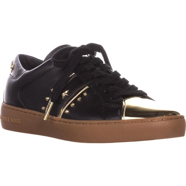 michael kors sneakers black and gold