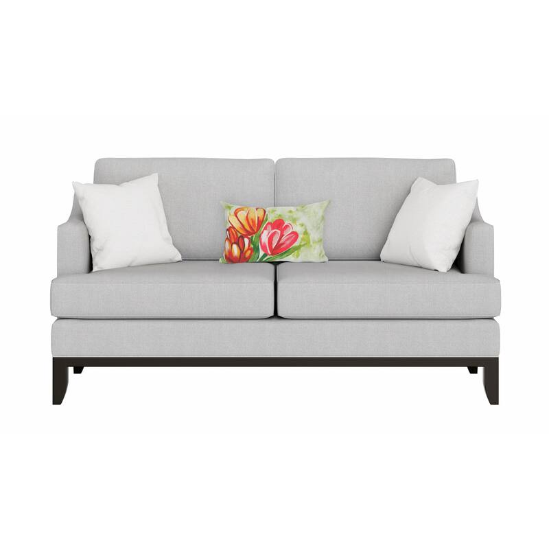 Liora Manne Visions IV Tulips Indoor/Outdoor Pillow Warm 20" x 20"