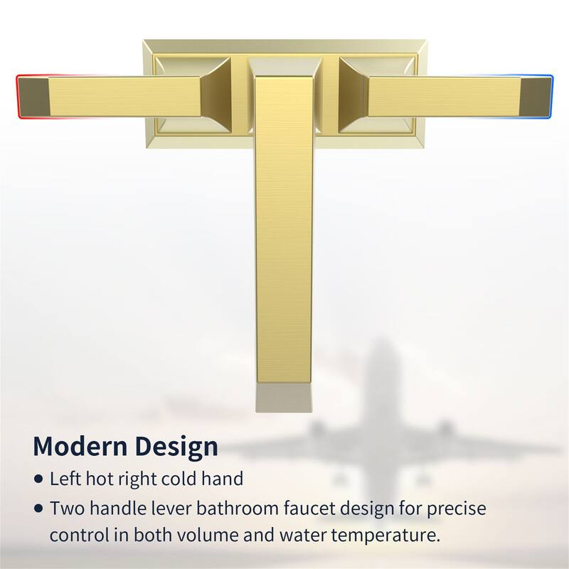 4 inch Centerset Bathroom Faucet 2 Handles Bathroom Sink Vanity Faucet with Pop Up Drain Assembly