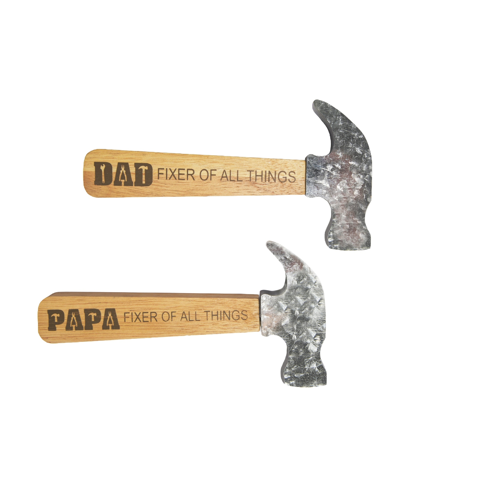 Mdf Hammer Decor Dad/Papa Fixer Of All Things Asstd - Set of 2 ...