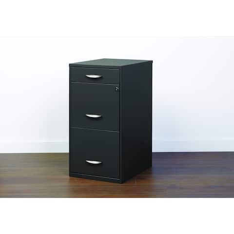 Porch & Den Ferris 3-drawer Charcoal File Cabinet