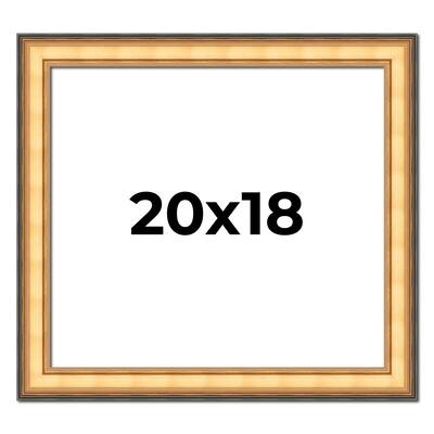 20x18 Frame Gold Plein Aire Solid Wood Picture Frame Width 2 Inches |