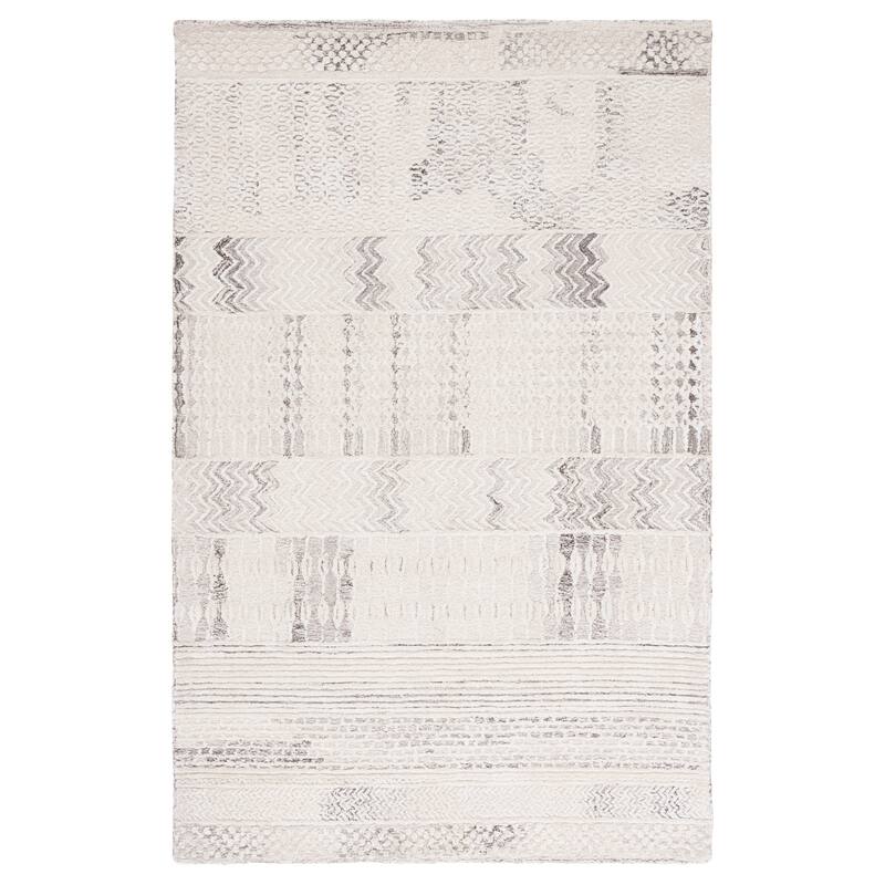 SAFAVIEH Handmade Glamour Shag Modern Viscose Rug - 6' x 9' - Natural/Ivory