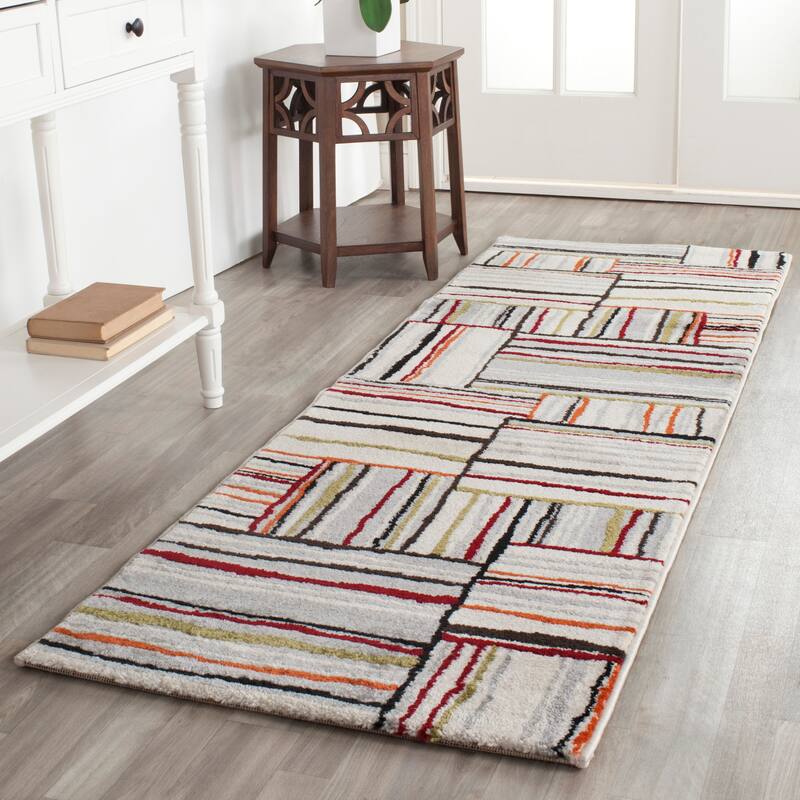 SAFAVIEH Porcello Gerjanne Modern Rug - 2'4" x 6'7" Runner - Ivory - Runner