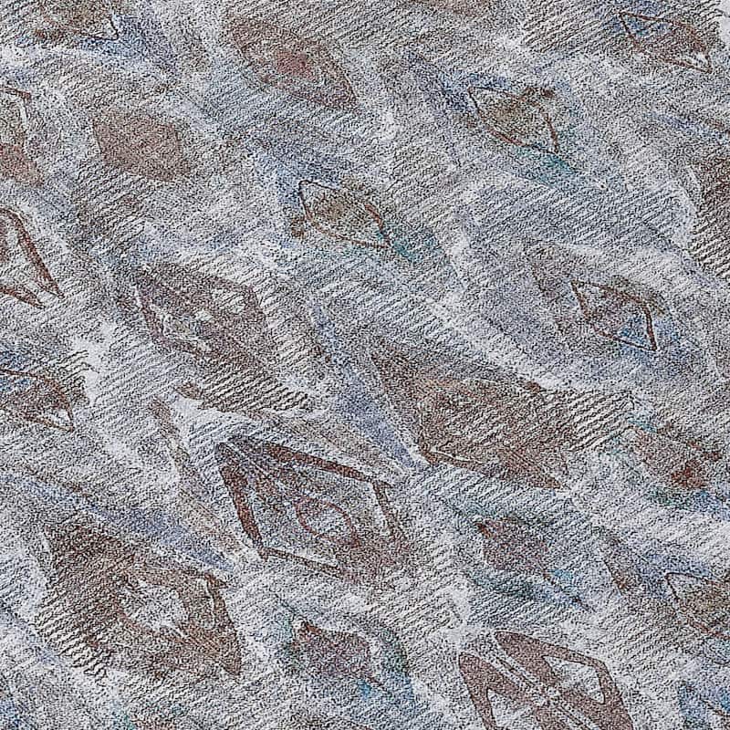 HomeRoots Geometric Traditional Rectangle Outdoor Rug