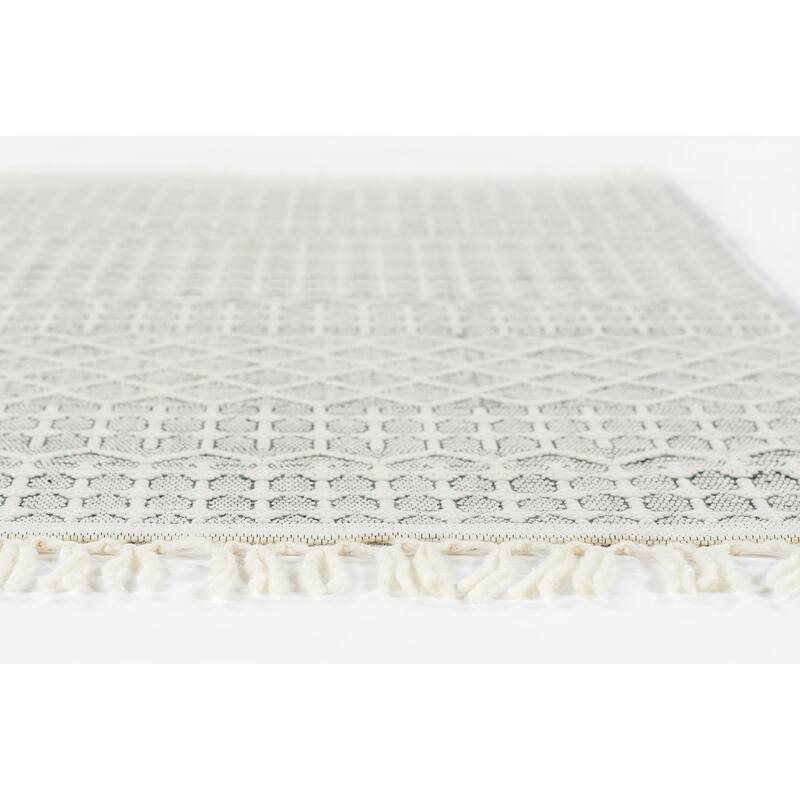 Momeni Ember Geometric Hand Woven Wool Blend Area Rug