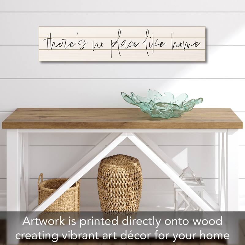 No Place Like Home Vertical Decorative Indoor/Outdoor Pallet Wood Sign 36" by 7.5" Made in the USA