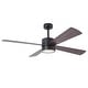 preview thumbnail 8 of 39, 52" Black/ Distressed Brass Smart Dimmable RGB Ceiling Fan with Remote and App Control