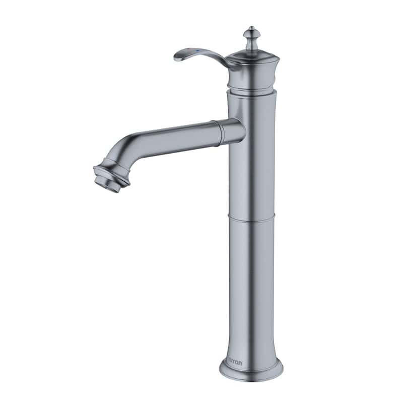 Karran USA KBF472 Vineyard 1.2 GPM Vessel Single Hole Bathroom Faucet - Stainless Steel