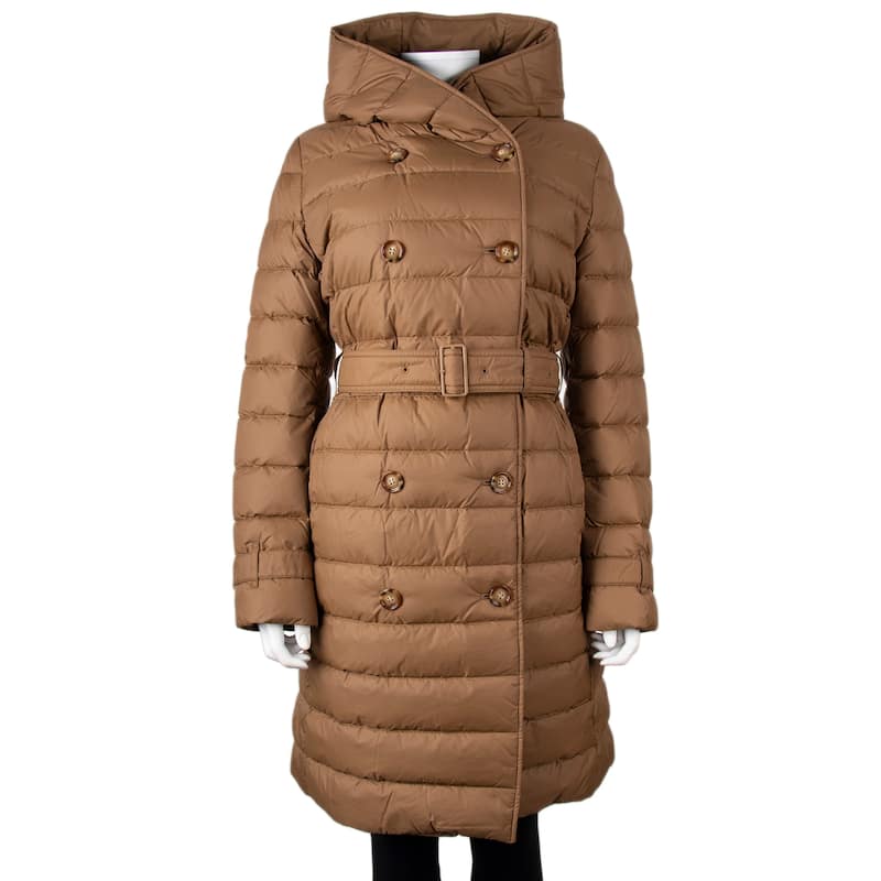 Burberry Witley Belted Long Puffer Coat - S