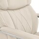preview thumbnail 22 of 65, La-Z-Boy Sutherland Quilted Leather Executive Office Chair - High Back with Lumbar Support