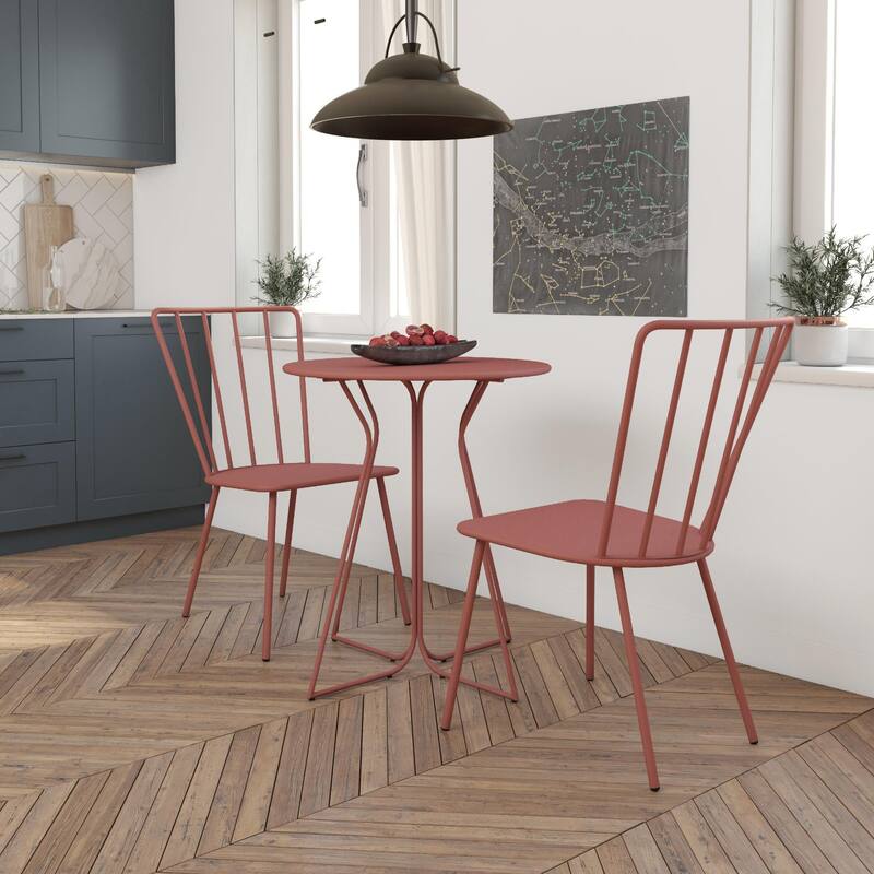 The Novogratz Poolside Collection Heidi 3 Piece Outdoor Bistro Set 3 Piece