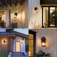 preview thumbnail 6 of 11, Motion Sensor Outdoor Wall Lights 2 Pack Wall Sconce Dusk to Dawn Lights Black Exterior Lighting - D4" X H 10.5"
