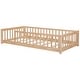 preview thumbnail 53 of 55, Floor Platform Bed with Fence without Door