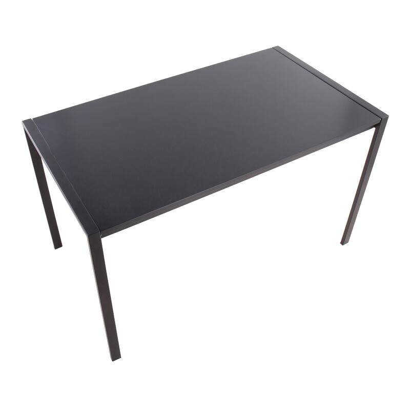 Carbon Loft Yadriel Industrial Black Metal Dining Table