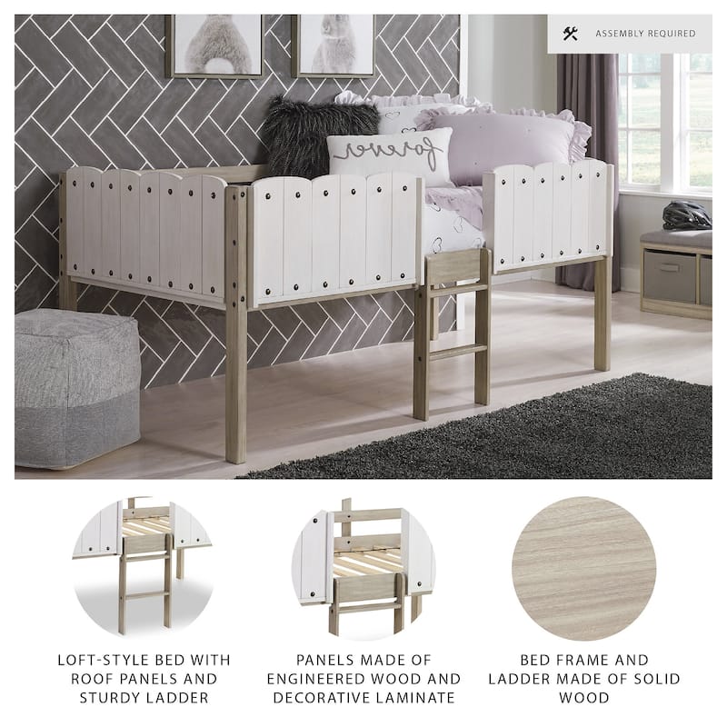 Signature Design by Ashley Wrenalyn Two-tone Twin Loft Bed Frame