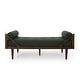 preview thumbnail 18 of 18, Rayle Tufted Chaise Lounge with Pillows by Christopher Knight Home - 65.00" W x 27.75" D x 23.75" H Pine Green + Dark Brown