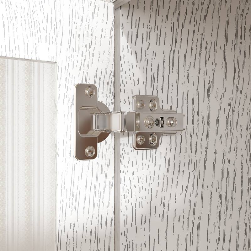 Acrylic Doors Creative White/Brown Buffet Sideboard Bookcase Accent Storage Cabinet: Elegant Storage with Rich Wood Grain Finish