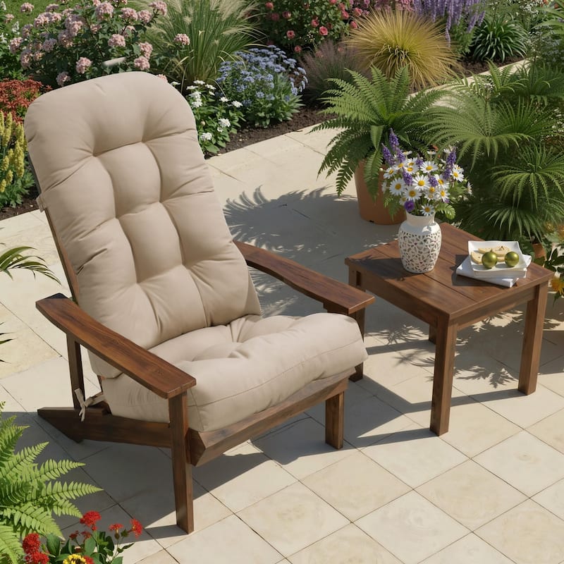 Outdoor Adirondack Chair Cushion Rocking Chair Cushions Thickened Patio Chair Pad with Sunbrella