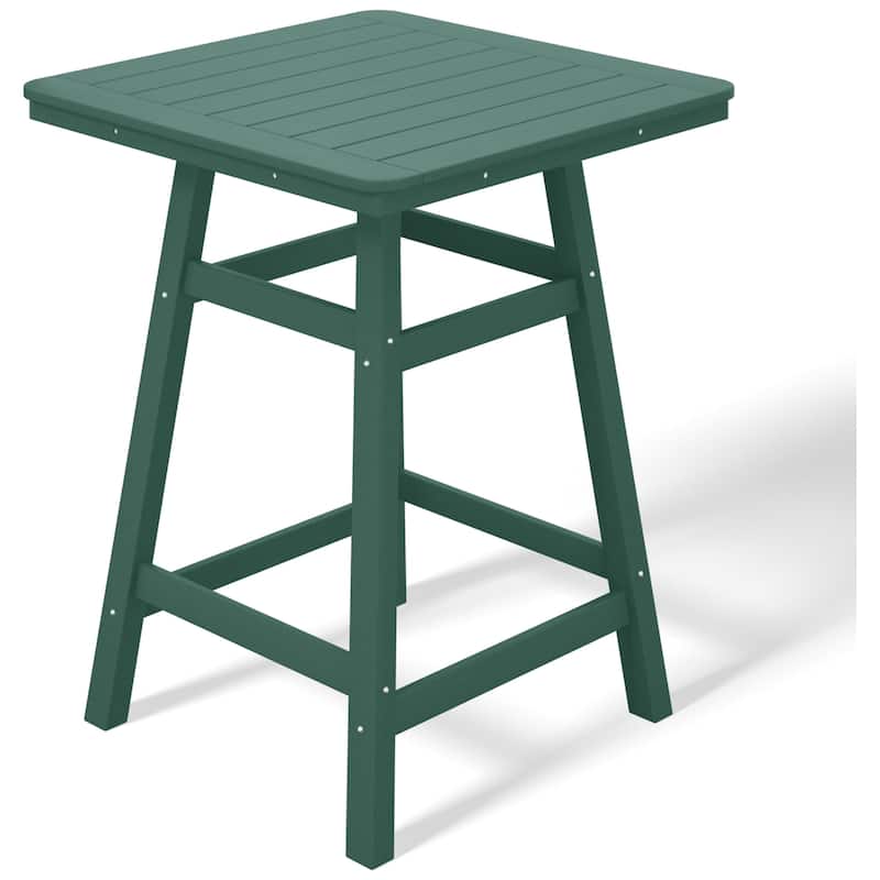 Laguna Hdpe All Weather Outdoor Patio 30" Square Counter Bistro Table