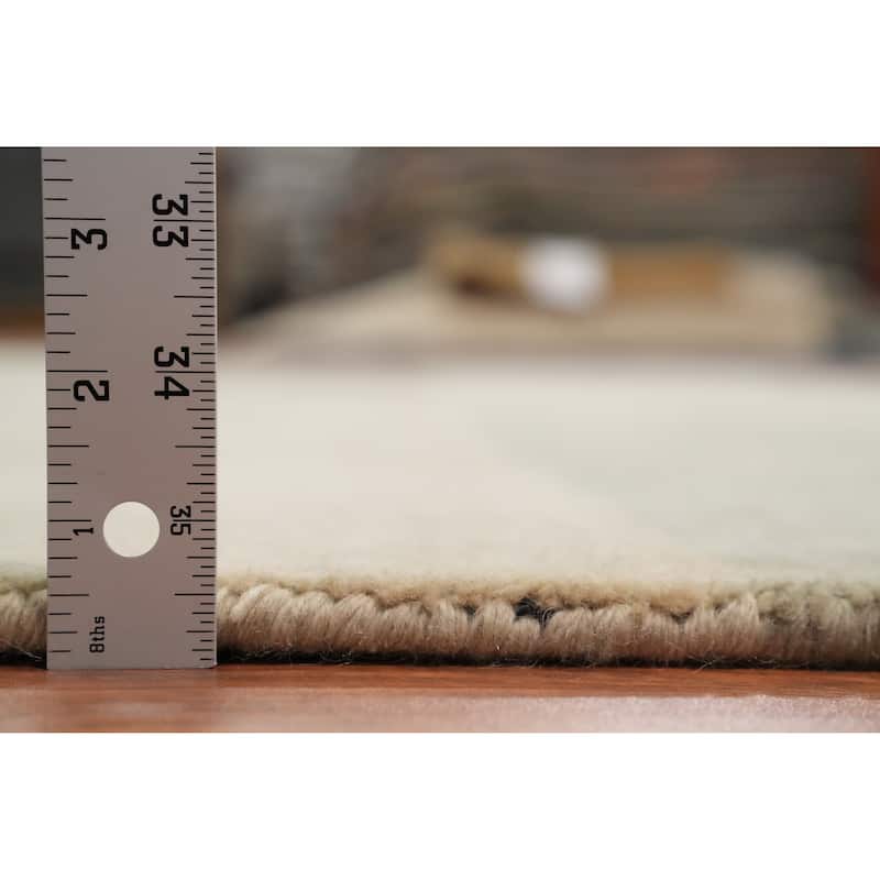 Hand Knotted Oriental 100% Wool Carpet Modern Geometric Multi-Colored Gabbeh Area Rug - 7' 7'' X 5' 8''