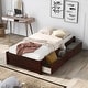 preview thumbnail 13 of 31, Concise Platform Storage Bed Frame with 3 Drawers for Twin Mattress