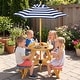 preview thumbnail 2 of 8, Gymax Kids Picnic Table w/ Stools Wooden Activity Desk Set w/ Foldable