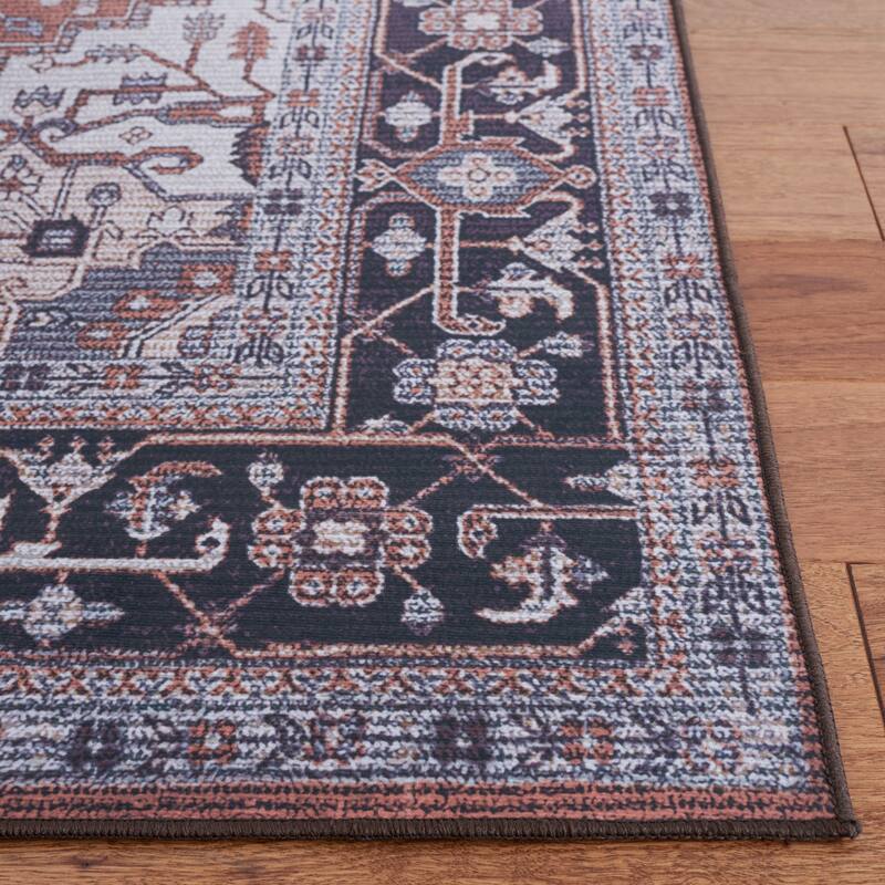 SAFAVIEH Tucson Machine Washable Slip Resistant Emmer Traditional Rug