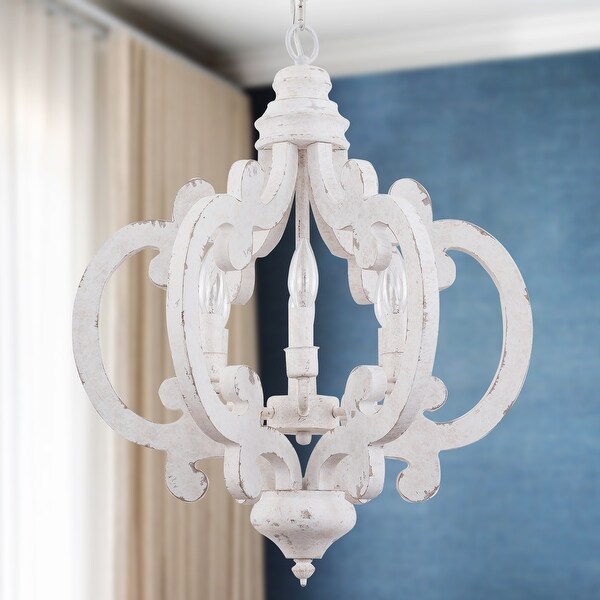 Shabby chic ceiling light fixture top